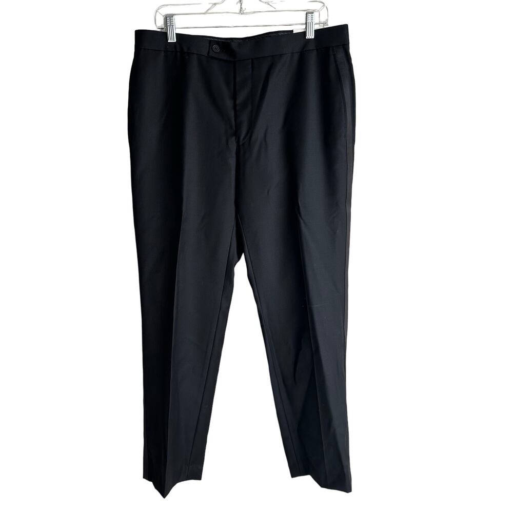 Lauren Ralph Lauren Eagan Wool Suit Flat Front Trouser Black 34x30